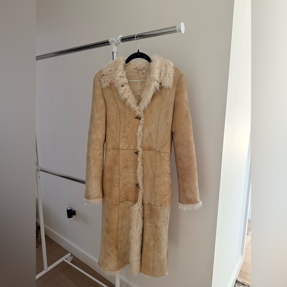 VINTAGE BARNEYS NY SHEARLING PENNY LANE COAT